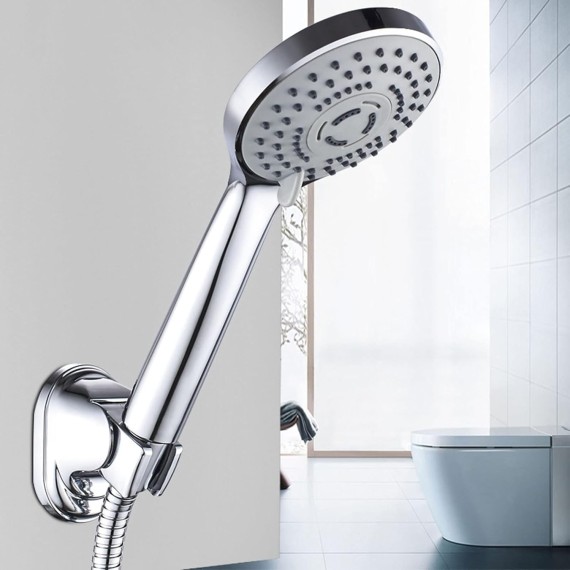 Shower Head,Handheld Shower Water Saving Spray Bathroom Showerheads 3 Settings Adjustable Anti-Leak Shower Head