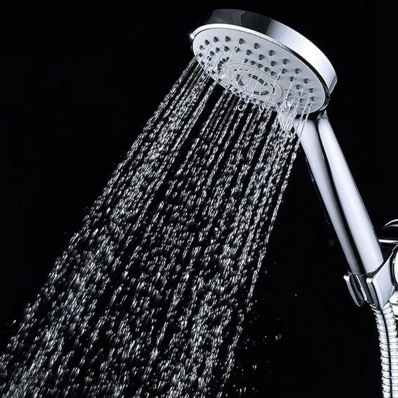 Shower Head,Handheld Shower Water Saving Spray Bathroom Showerheads 3 Settings Adjustable Anti-Leak Shower Head
