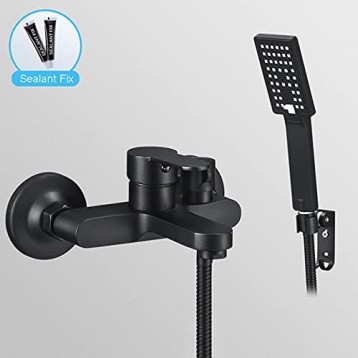 Shower System, Matte Black Wall Mount Bathtub Faucet with Handheld Sprayer Stainless Steel SUS304 Single Handle Bathroom Tub Faucet Bath Shower Mixer Tap,Shower Faucet B3(Shower Faucet B2)