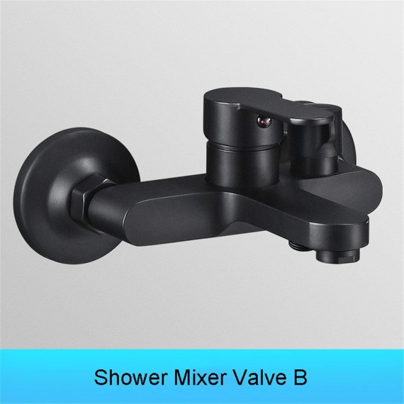 Shower System, Matte Black Wall Mount Bathtub Faucet with Handheld Sprayer Stainless Steel SUS304 Single Handle Bathroom Tub Faucet Bath Shower Mixer Tap,Shower Faucet B3(Shower Faucet B2)