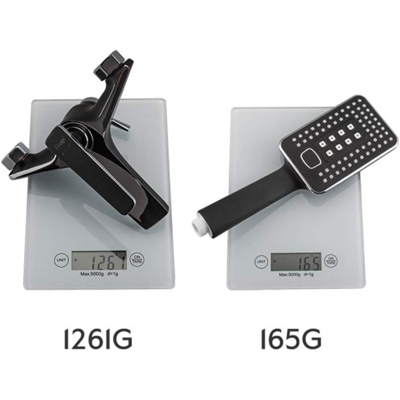 Shower System, Brass Bathroom Shower Set Wall Mounted Shower Faucet Bath Bathtub Water Mixer Tap Hot and Cold Water