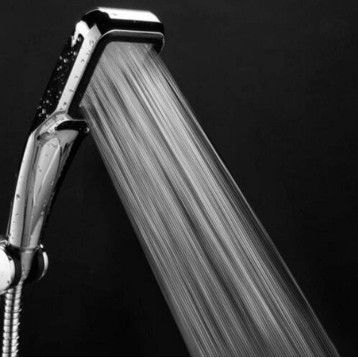 300 Hole Pressurized Water Saving Shower Head ABS with Chrome Plated Bathroom Hand Shower Water Booster Showerhead