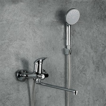 Shower System, Tub Faucet, Bathroom Bathtub Faucet Chrome Shower Faucet Set Mixer with Handheld Cold and Hot Wall Mounted Waterfall Tap
