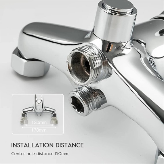 Shower System, Tub Faucet, Bathroom Bathtub Faucet Chrome Shower Faucet Set Mixer with Handheld Cold and Hot Wall Mounted Waterfall Tap