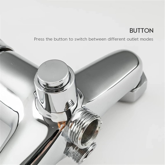 Shower System, Tub Faucet, Bathroom Bathtub Faucet Chrome Shower Faucet Set Mixer with Handheld Cold and Hot Wall Mounted Waterfall Tap
