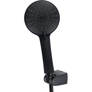 Handheld Shower Head Set High Pressure ABS Handheld Shower Sprayer with 3 Spray Settings, Black Universal Hand Held Showerhead Set with 59" Stainless Steel Shower Hose and Holder