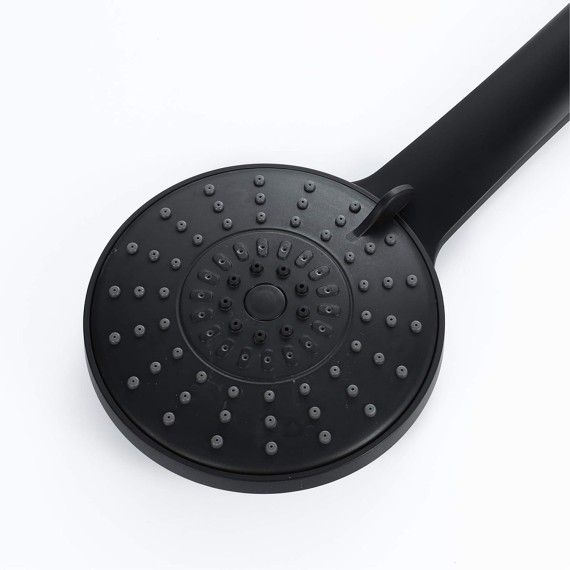 Handheld Shower Head Set High Pressure ABS Handheld Shower Sprayer with 3 Spray Settings, Black Universal Hand Held Showerhead Set with 59" Stainless Steel Shower Hose and Holder