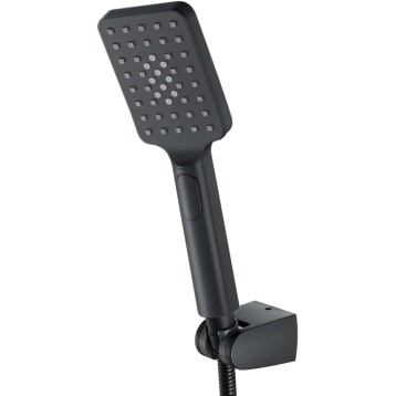 Universal Shower Head with High Pressure, 3 Spray Settings Black Handheld Showerheads with ABS Shower Holder and 59Inch Hose
