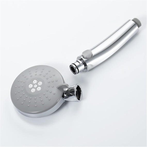 High Pressure Handheld Shower Head, 3 Spray Modes Water Saving Showerhead with ON/Off Pause Switch, Detachable Shower Accessories