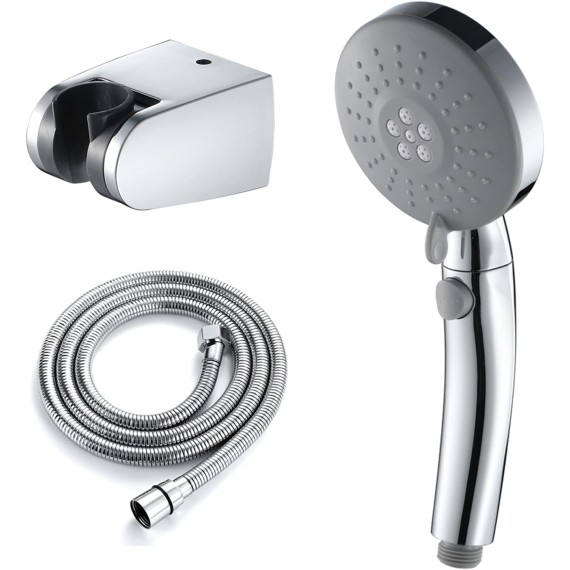 High Pressure Handheld Shower Head, 3 Spray Modes Water Saving Showerhead with ON/Off Pause Switch, Detachable Shower Accessories