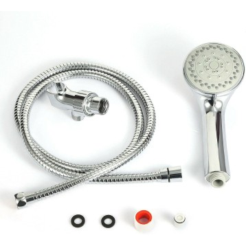 5 Function Shower Head Kit W/ 5ft Steel Hose Mkalo Shower Head Shower Head with Handheld Shower Heads Shower Head Handheld Shower Heads Rain Setting Shower Heads Showerheads & Handheld Show