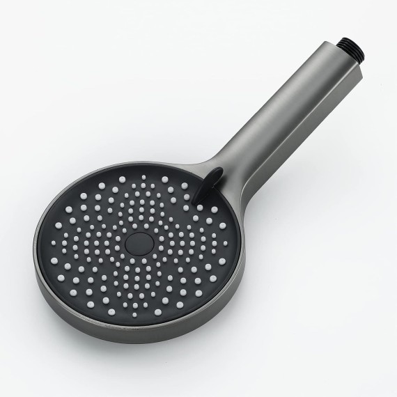 Gray Handheld Shower Head Set Universal ABS Handheld Showerheads 3 Settings Shower Head High Pressure Handheld Shower Sprayer with 1.5M Shower Hose, Stainless Steel Showe