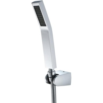 Square Handheld Shower, Wall Mount Chrome Bathroom Handheld Showerheads Brass Hand Held Shower Head Combo with Hose