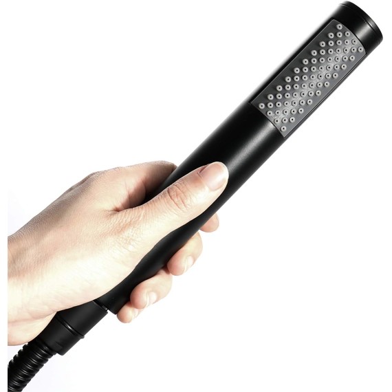 Handheld Shower Head Set High Pressure Handheld Shower Sprayer Universal Brass Hand Held Showerhead with 59" Stainless Steel Shower Hose and Holder, G1/2'',Chrome