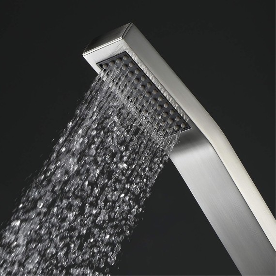 Handheld Shower Head High Pressure Rain Spray Brass Universal Hand Held Showerhead Brushed Handheld Shower Sprayer for Bathroom, G1/2'' Connect,Style b