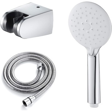 Shower Head Handheld Shower Head Set Universal Handheld Showerhead Set with 3 Mode Water, ABS High Pressure Handheld Shower Sprayer with 1.5M Stainless Steel Shower Hose and ABS Holder