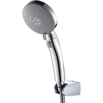 Shower Head Handheld Shower Head Set Universal Handheld Showerhead Set with 3 Mode Water, Chrome ABS High Pressure Handheld Shower Sprayer with ABS Holder and 1.5M Stainless Steel Shower Hose,Type B