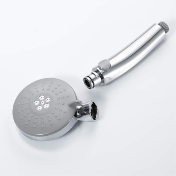 Shower Head Handheld Shower Head Set Universal Handheld Showerhead Set with 3 Mode Water, Chrome ABS High Pressure Handheld Shower Sprayer with ABS Holder and 1.5M Stainless Steel Shower Hose,Type B